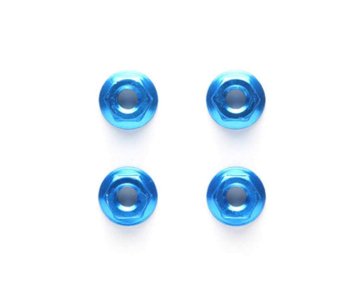 Tamiya TRF Series 4mm Blue Aluminum Wheel Nuts Set of 4 (42143)- Japan Figure Store - #1 Bring To You The Best Japanese Goods