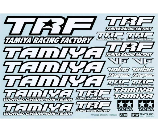 Tamiya TRF Series No.64 TRF Sticker C 42164 White - High-Quality Decal- Japan Figure Store - #1 Bring To You The Best Japanese Goods