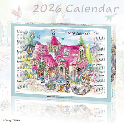 Tenyo Disney 2026 Calendar 1000-Piece Jigsaw Puzzle Includes Glue & Spatula
