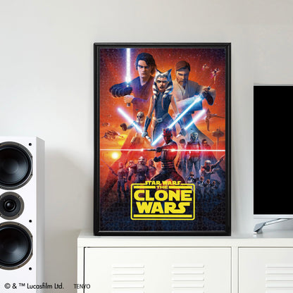 Tenyo 1000-Piece Jigsaw Puzzle Star Wars The Clone Wars Made in Japan 51x73.5Cm