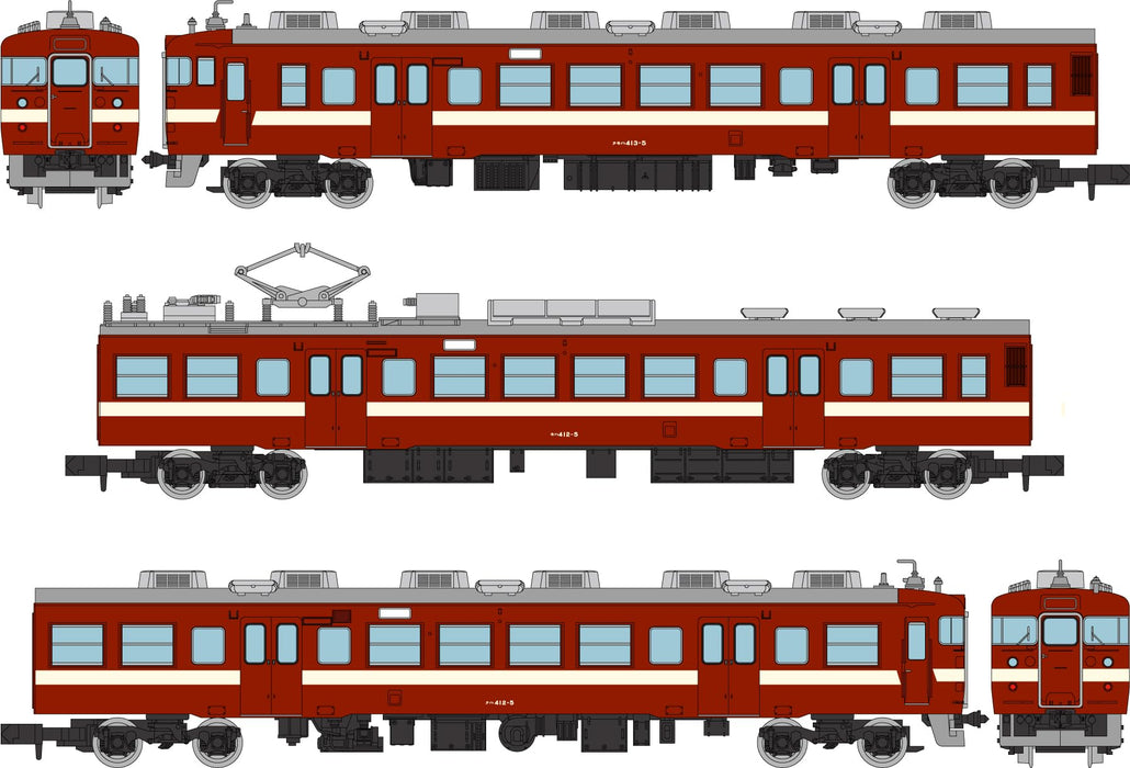 Tomytec Tetsudou Collection JNR 413 Series Hokuriku 3-Car Set A Japan- Japan Figure Store - #1 Bring To You The Best Japanese Goods