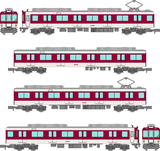 Tomytec Tetsudou Kinki Japan Railway 2430 Series 4 Car Set Model Collection- Japan Figure Store - #1 Bring To You The Best Japanese Goods