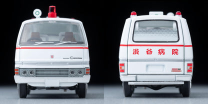 Tomytec Tomica Limited Vintage Neo 1/64 Nissan Caravan Ambulance Shibuya Hospital- Japan Figure Store - #1 Bring To You The Best Japanese Goods