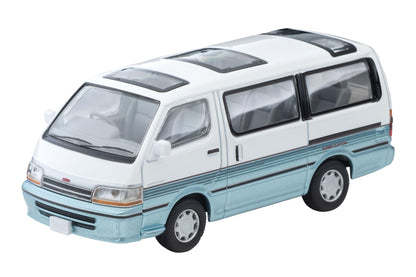 Tomytec 1/64 Toyota Hiace Wagon 1990 Model - White/Light Blue | Limited Vintage- Japan Figure Store - #1 Bring To You The Best Japanese Goods