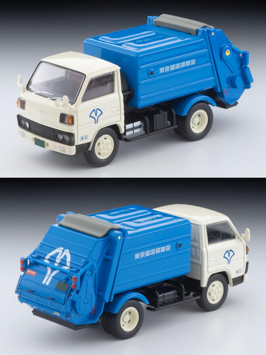 Tomytec Tomica LV-N343A Fusou Canter Garbage Truck White Blue 1/64 Scale- Japan Figure Store - #1 Bring To You The Best Japanese Goods