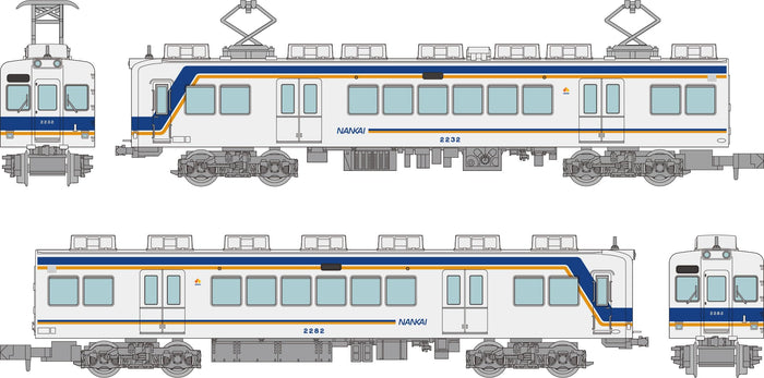 Tomytec Railway Tetsuro Nankai 2200 Series 2-Car Diorama Set 2230 Type