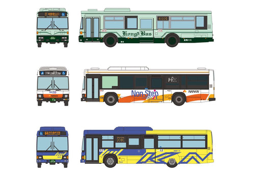 Tomytec Bus Collection: Goodbye Kongo Bus Set for Tondabayashi Station - 3 Company Set- Japan Figure Store - #1 Bring To You The Best Japanese Goods