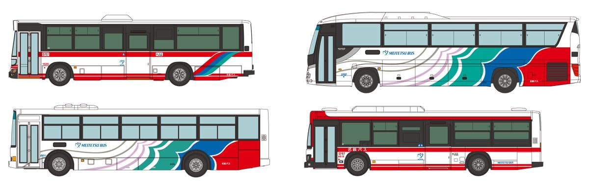 Tomytec The Bus Collection Meitetsu Bus Special 12 Pieces Diorama Supplies Box- Japan Figure Store - #1 Bring To You The Best Japanese Goods