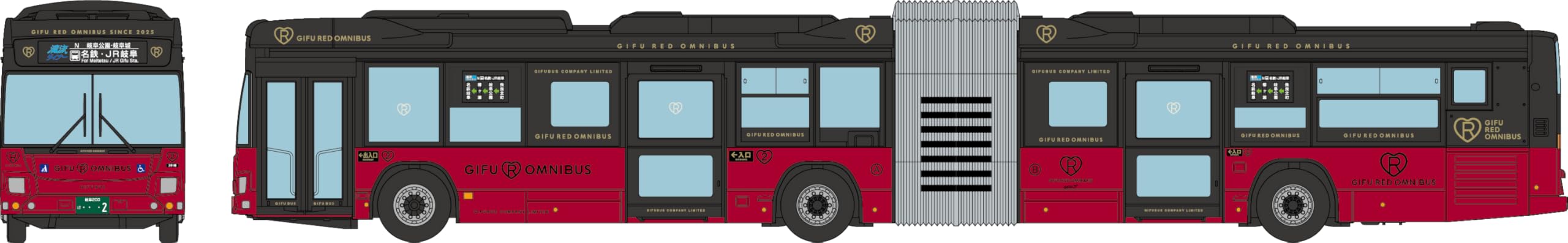 Tomytec Bus Collection Gifu Red Omnibus Diorama Supplies Model 337690