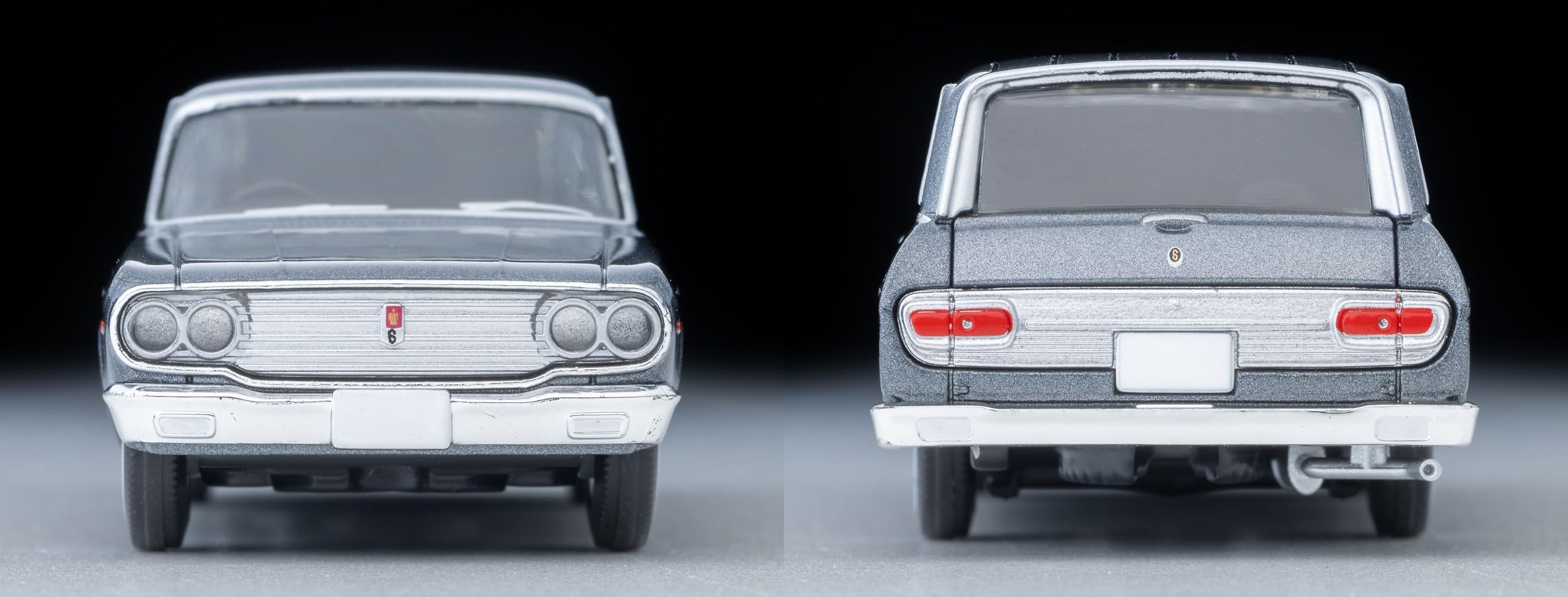 Tomytec 1/64 Lv-206B Toyopet Crown Custom Gray 1967 Model Car Collectible