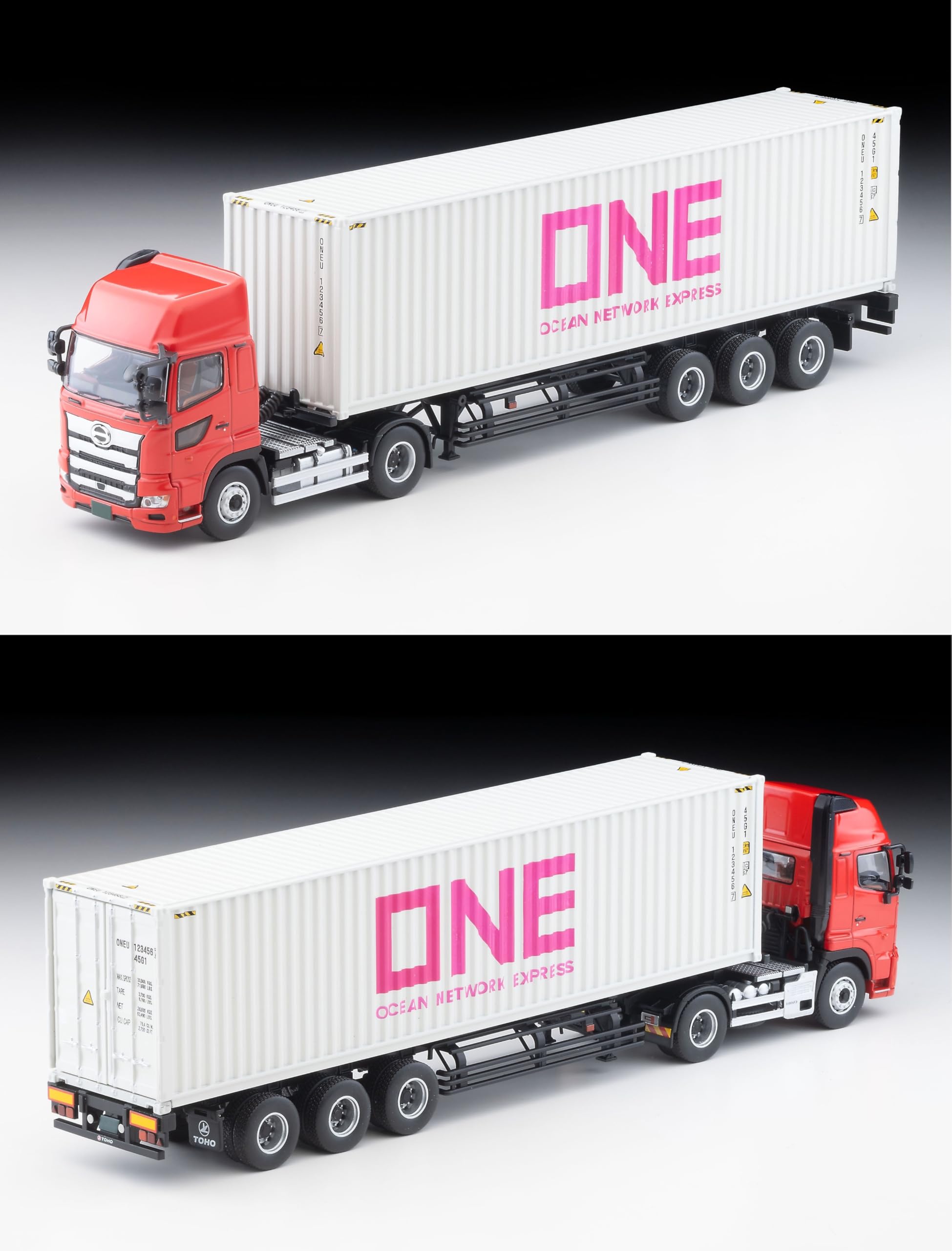 Tomytec Tomica Limited Vintage Neo 1/64 Hino Profia Marine Container Trailer