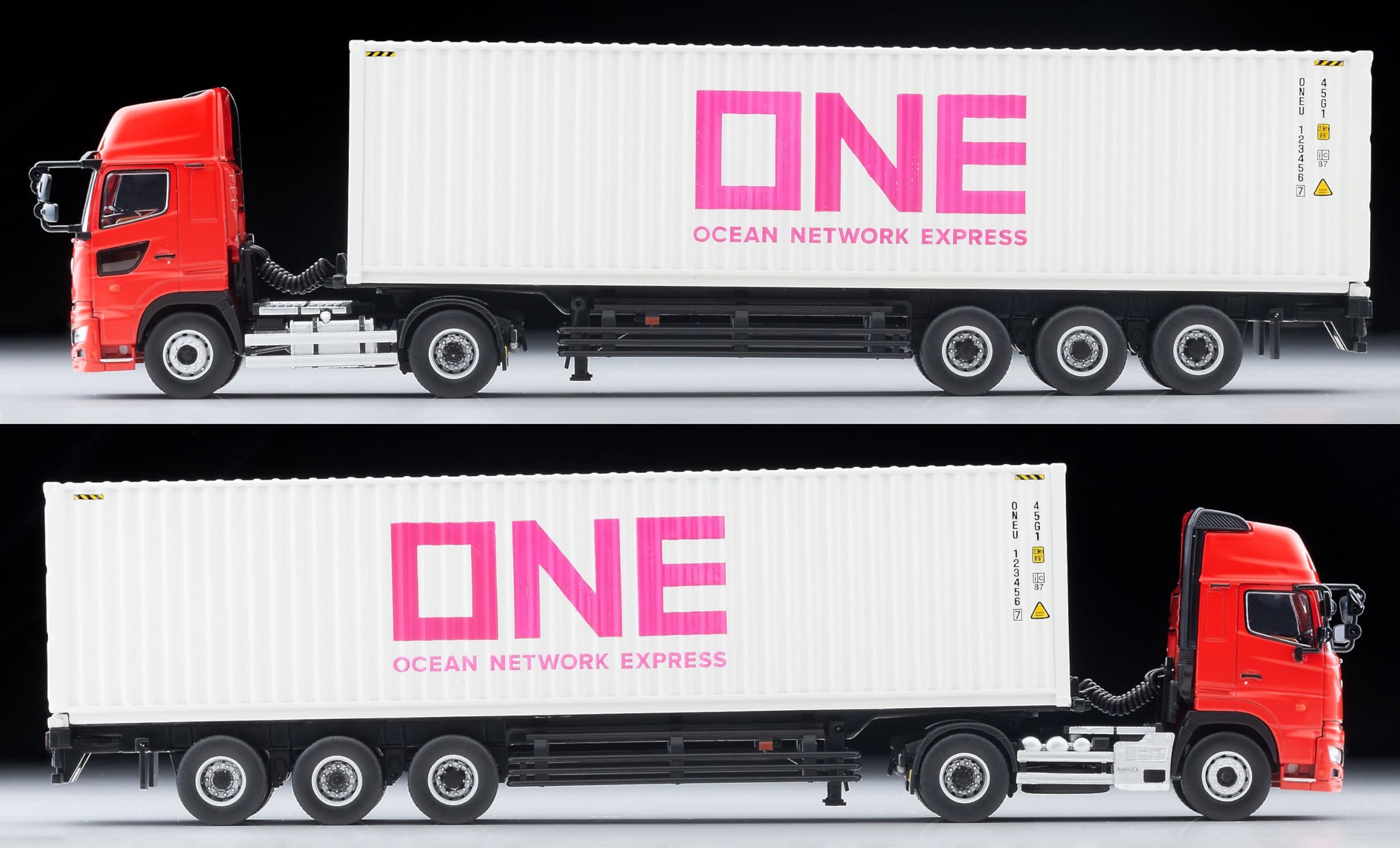Tomytec Tomica Limited Vintage Neo 1/64 Hino Profia Marine Container Trailer