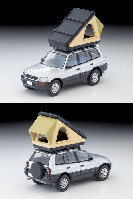 Tomytec 1/64 LV-N354C Toyota RAV4J Argent avec Tente et Figurine Modèle