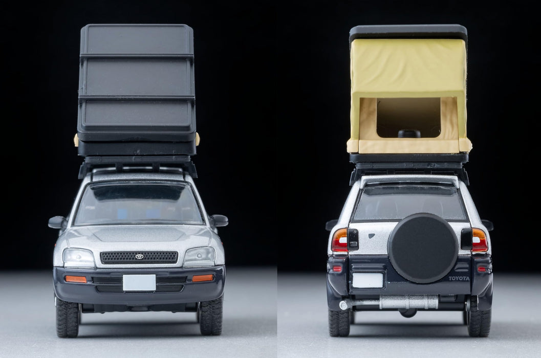 Tomytec 1/64 LV-N354C Toyota RAV4J Argent avec Tente et Figurine Modèle