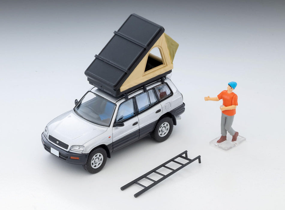Tomytec 1/64 LV-N354C Toyota RAV4J Argent avec Tente et Figurine Modèle