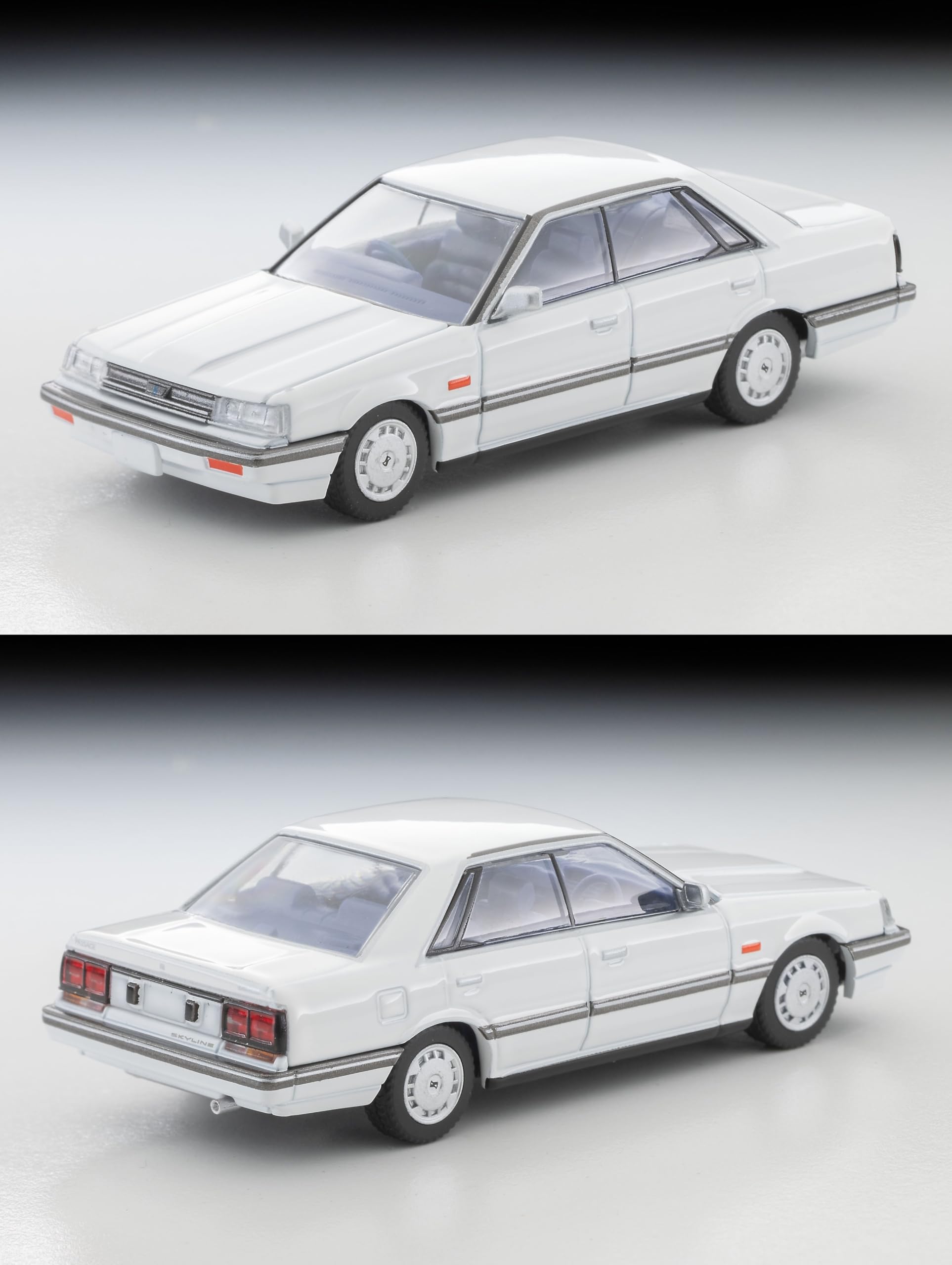 Tomytec Nissan Skyline 4-Door 1800 Passage White 1985 Model 336068