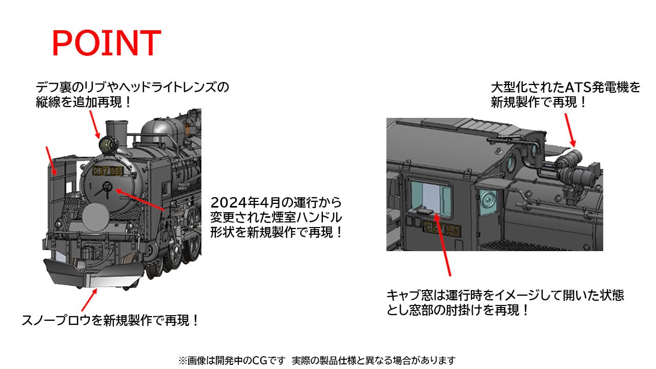 Tomytec Tomix N Gauge JR C57 Type 180 Steam Locomotive Model 2011