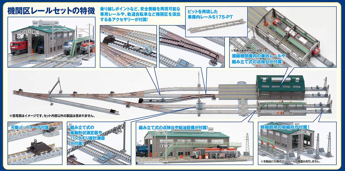 Tomytec Tomix N Gauge Locomotive Depot Rail Set 91036 Model Supplies- Japan Figure Store - #1 Bring To You The Best Japanese Goods