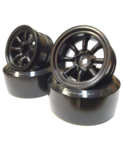Tamiya Mini 8mm Offset Deep Face Black Watanabe Wheel - Top Line Tmw-081Bk- Japan Figure Store - #1 Bring To You The Best Japanese Goods