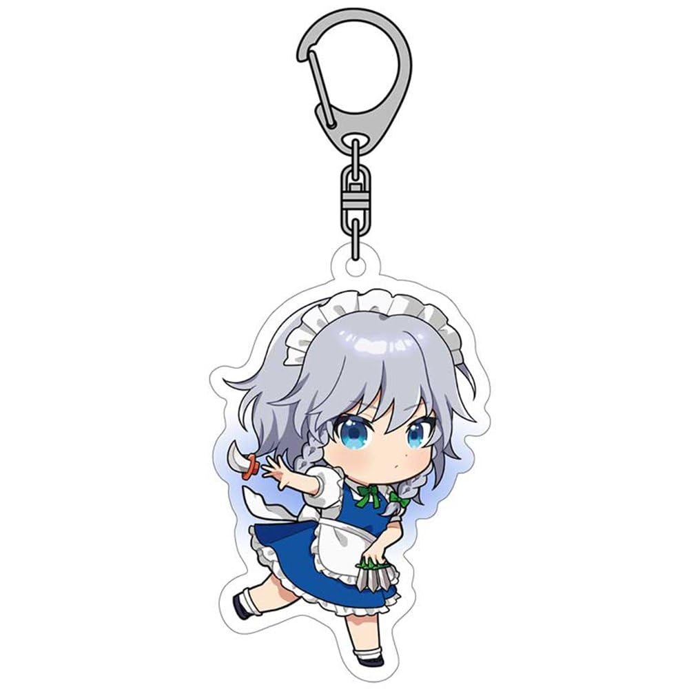 Touhou Project Sakuya Acrylic Keychain Stylish Durable Collectible Accessory