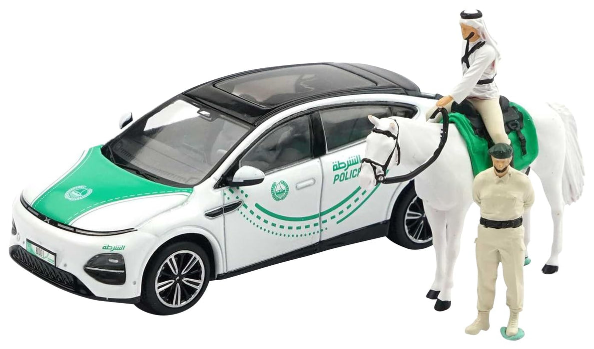 Xcartoys Xpeng G6 Dubai Police Diecast Car 1/64 Japan Official Set X33-01- Japan Figure Store - #1 Bring To You The Best Japanese Goods