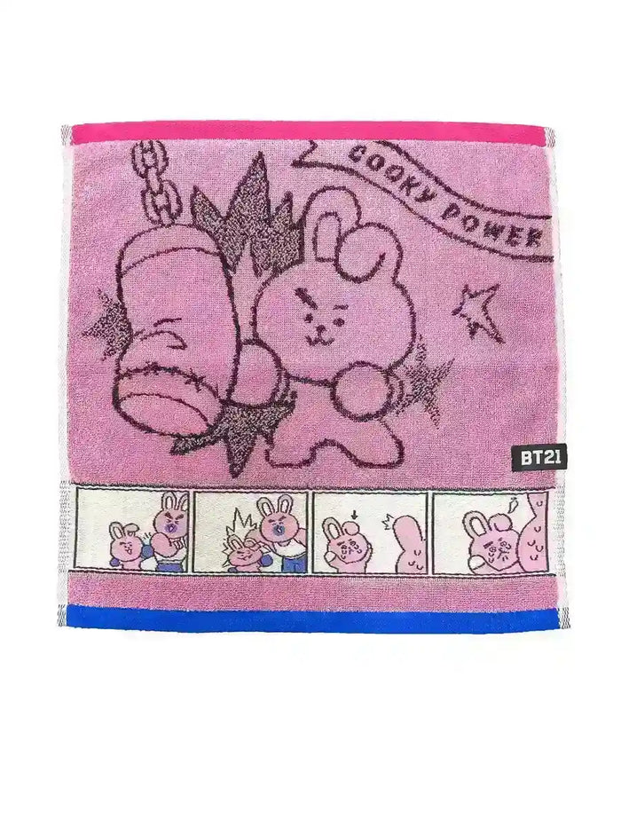 MARUSHIN - Bt21 Wash Towel 'Comic Cooky'- Japan Figure Store - #1 Bring To You The Best Japanese Goods
