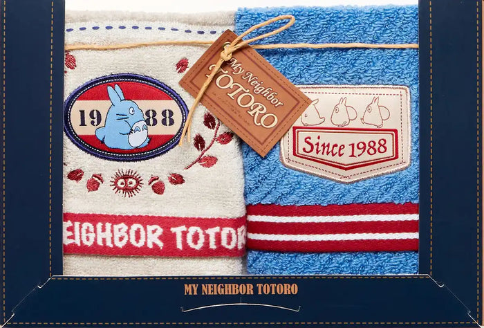 Towel Gift Set Denim Stitch Wt2P My Neighbor Totoro- Japan Figure Store - #1 Bring To You The Best Japanese Goods