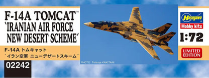 HASEGAWA 02242 F-14A Tomcat Iranian Air Froce New Desert Scheme 1/72 Scale Kit- Japan Figure Store - #1 Bring To You The Best Japanese Goods