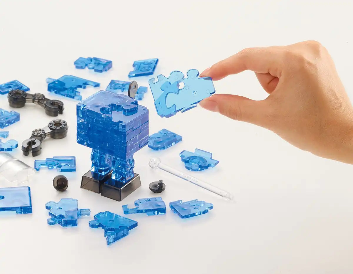 BEVERLY Crystal 3D Puzzle 50203 Robot Blue- Japan Figure Store - #1 Bring To You The Best Japanese Goods