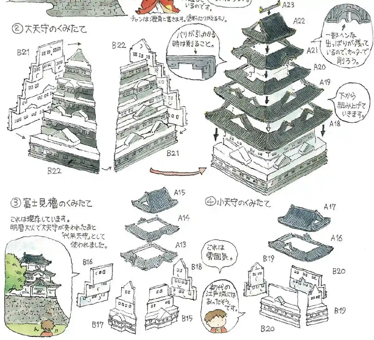 FUJIMI 500799 Castle Series No.4 Osaka Castle 1/700 Scale- Japan Figure Store - #1 Bring To You The Best Japanese Goods