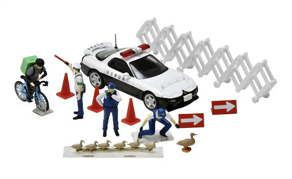 Tomytec Diocolle 64 Police Car Set with Accessories and Miniature Car- Japan Figure Store - #1 Bring To You The Best Japanese Goods