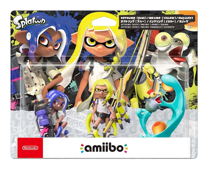 Nintendo Amiibo Splatoon Series 3-Pack Inkling Yellow Octring Blue Kojake Japan- Japan Figure Store - #1 Bring To You The Best Japanese Goods