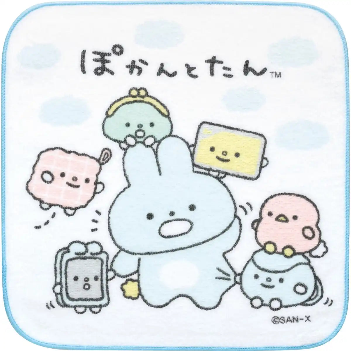 San-X Pokantotan Petit Towel - H21 x W21 x D0.3 cm Soft and Absorbent- Japan Figure Store - #1 Bring To You The Best Japanese Goods