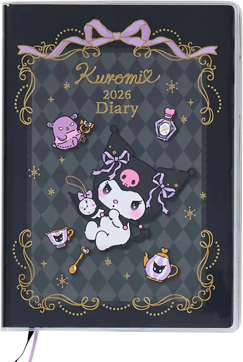 Sanrio B6 Diary Block Type 2026 My Melody Planner Notebook - Black
 - 4550624623810