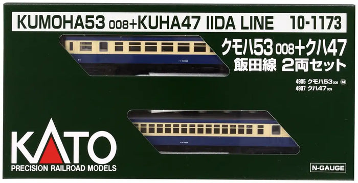Kato 2-Car Railway Model Train Set N Gauge Kumoha53008+Kuha47 Iida Line 10-1173- Japan Figure Store - #1 Bring To You The Best Japanese Goods