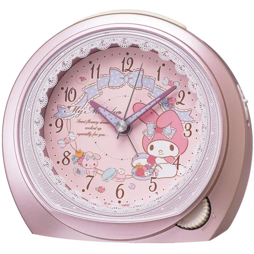 SEIKO CLOCK - Sanrio Alarm Clock My Melody Analog Pink Metallic- Japan Figure Store - #1 Bring To You The Best Japanese Goods