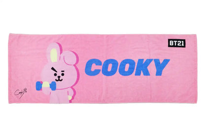 MARUSHIN Bt21 Sports Towel 'Cheer Cooky'- Japan Figure Store - #1 Bring To You The Best Japanese Goods