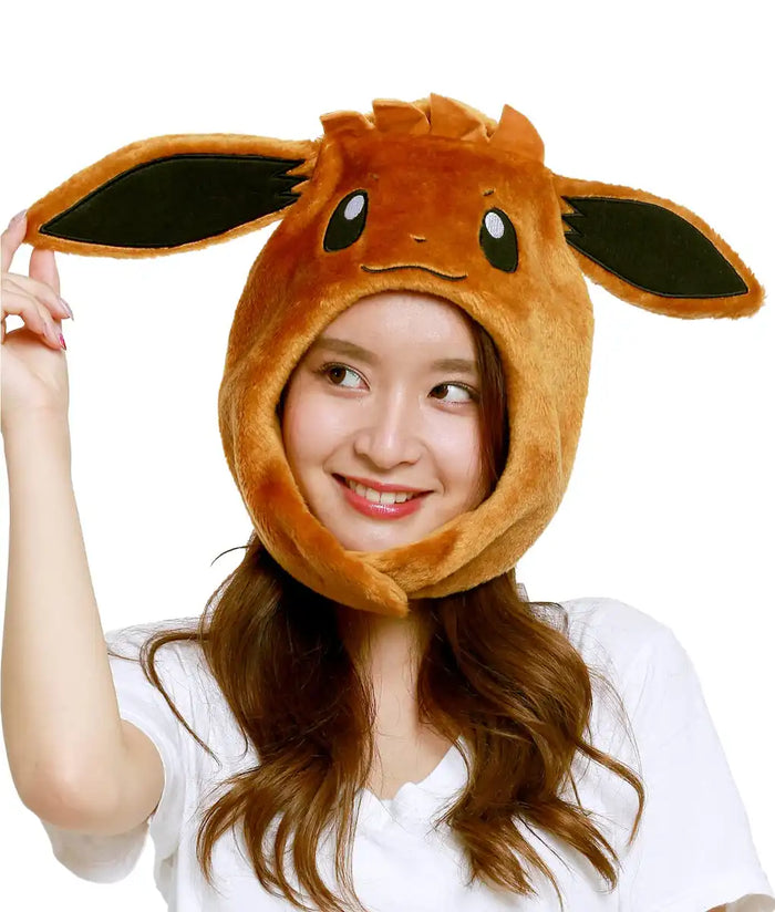 Sazac Kigurumi Cap Pokemon Eevee Japan- Japan Figure Store - #1 Bring To You The Best Japanese Goods