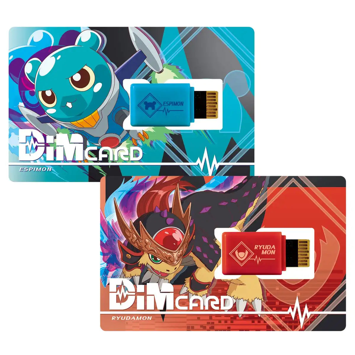Bandai Vital Breath Dim Card V3 Espimon & Ryudamon Japanese Dim Cards Set- Japan Figure Store - #1 Bring To You The Best Japanese Goods