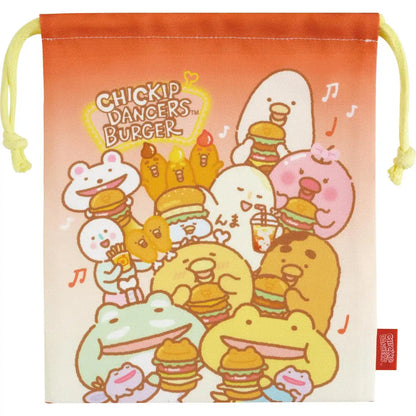 San-X Chikip Dancers Drawstring Bag with Gusset Ca51704 Durable and Spacious- Japan Figure Store - #1 Bring To You The Best Japanese Goods