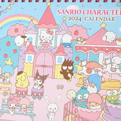 Sanrio Characters Ring Calendar 2024 - Official Japanese Calendar From Sanrio- Japan Figure Store - #1 Bring To You The Best Japanese Goods