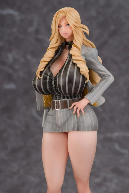 Daiki Industrial President Gal Sisters Harem Office Nishikori Gray Suit PVC Figure