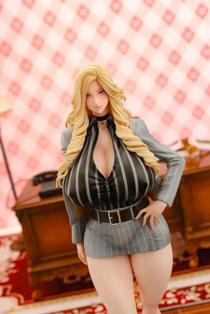 Daiki Industrial President Gal Sisters Harem Office Nishikori Gray Suit PVC Figure