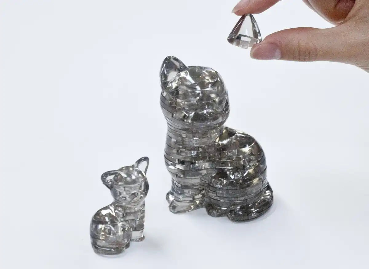 Beverly Crystal Puzzle Cat Black 50156 Japanese Animal 3D Puzzle Block Toys- Japan Figure Store - #1 Bring To You The Best Japanese Goods