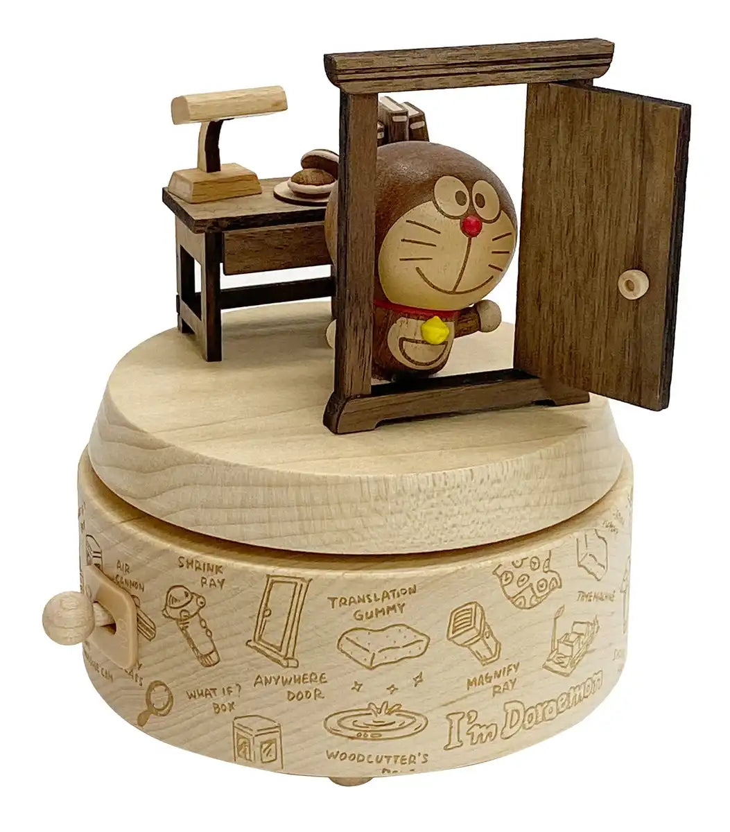 Sanrio Doraemon Anywhere Door Wooden Music Box H9157- Japan Figure Store - #1 Bring To You The Best Japanese Goods