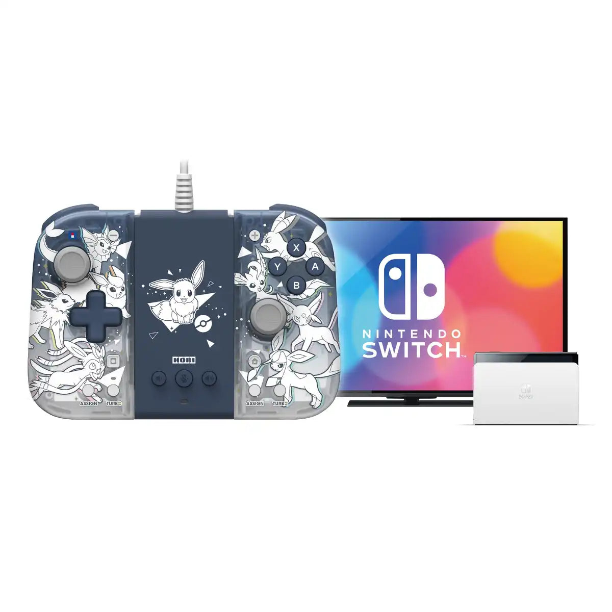 Nintendo Switch Compatible Hori Pokemon Grip Controller Fit Attachment Set- Japan Figure Store - #1 Bring To You The Best Japanese Goods