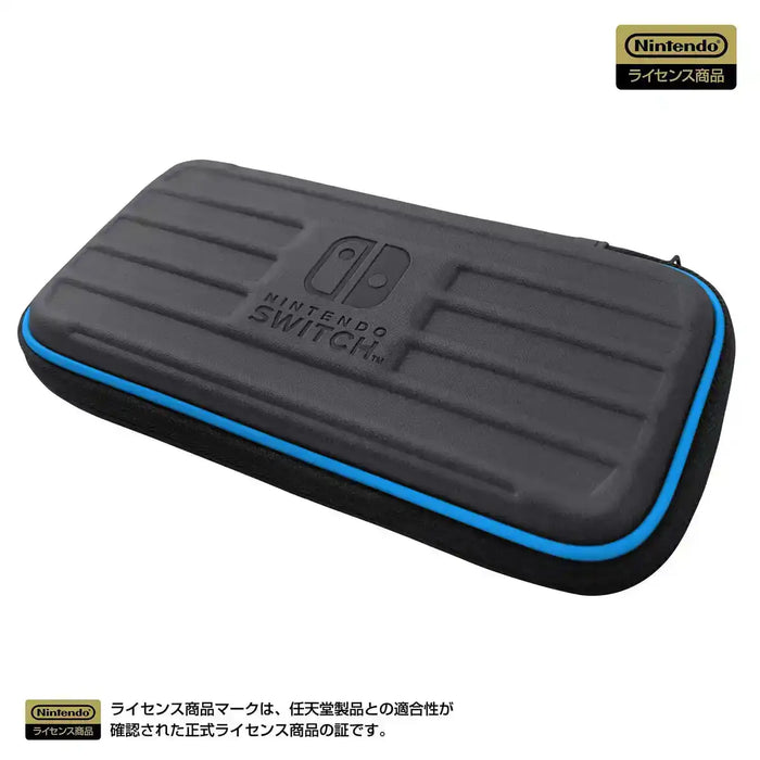 HORI Hard Pouch For Nintendo Switch Lite Black X Blue- Japan Figure Store - #1 Bring To You The Best Japanese Goods
