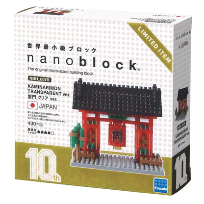 KAWADA Nbh_007R Nanoblock 10Th Anniversary Kaminarimon Transparent Ver.- Japan Figure Store - #1 Bring To You The Best Japanese Goods