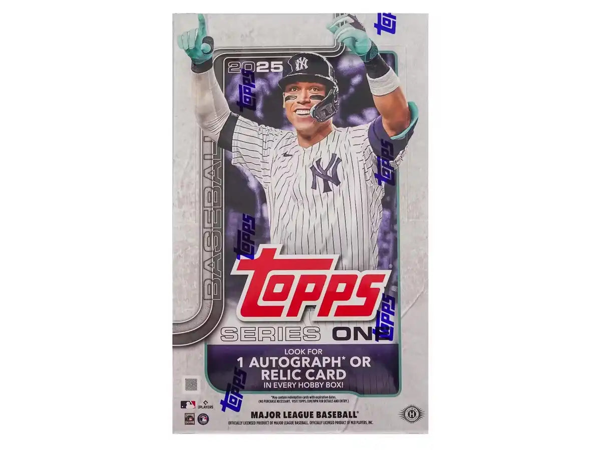 Topps 2025 Series 1 Baseball Trading Cards MLB Hobby Box 20 Packs 1 Auto/Relic