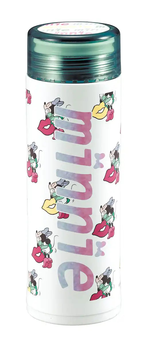 PEARL METAL Disney Lightweight Slim Personal Bottle 300Ml Minnie Mouse Lips- Japan Figure Store - #1 Bring To You The Best Japanese Goods
